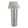 Deflect-O Jordan 11 in. L X 4 in. D Silver/White Aluminum Vent Dryer Hood