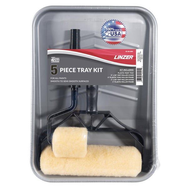 Kit de bandeja para pintura Linzer de plástico, 11.63" de ancho X 15.37" de largo