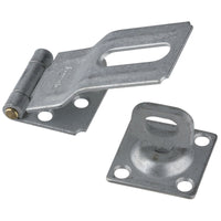 National Hardware Galvanized Brass/Steel 3-1/4 in. L Swivel Staple Safety Hasp (Pack of 5)