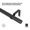 Umbra Zen Matte Black Curtain Rod 32 in. L X 128 in. L (Pack of 2)