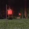 Feit Smart Home 4 in. Solar Power Metal Square Hanging Pathway Light Bronze - Open Box