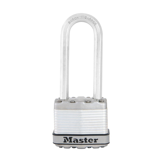 Master Lock 1-9/16 in. H X 11/16 in. W X 1-3/4 in. L Steel Dual Ball Bearing Locking Padlock Keyed A