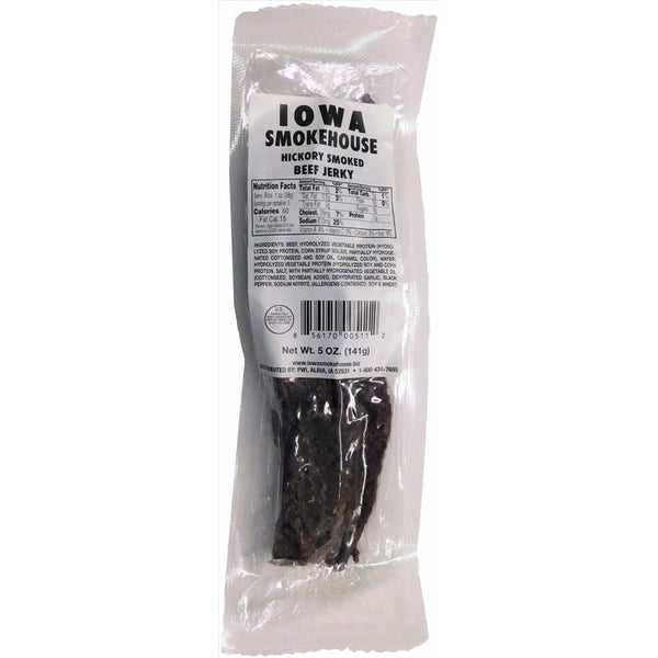 IOWA SMOKEHOUSE Hickory Smoked Beef Jerky 5 oz Packet (Pack of 12)