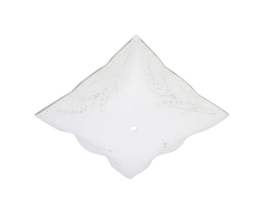 Westinghouse Square White Glass Fan/Fixture Shade 1 pk (Pack of 10)