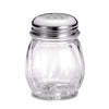TableCraft Clear Glass/Steel Cheese/Spice Shaker 6 oz (Pack of 12)