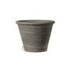 Deroma Duo Grafite 4.96 in. H X 6.7 in. D Clay Vasum Planter Gray