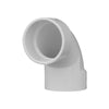Charlotte Pipe Schedule 40 3 in. Hub X 3 in. D Hub PVC Elbow 1 pk