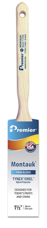 Premier Montauk 1-1/2 in. W Firm Flat Sash Paint Brush (Pack of 6)