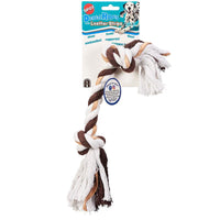 Spot DentalRopes Multicolored Rope 2 Knot Leather Tug Toy Large  1 pk (Pack of 3)