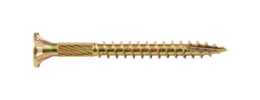 Screw Products No. 8 X 1-3/4 in. L Star Yellow Zinc-Plated Wood Screws 5 lb lb 830 pk