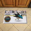 NHL - San Jose Sharks Rubber Scraper Door Mat