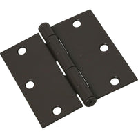 National Hardware 3-1/2 in. L Oil Rubbed Bronze Door Hinge 1 pk - Open Box