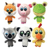 Multipet International 43225 4" Knobby Noggins Plush Dog  Toy Assorted Styles