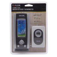 Taylor 3-Channel Weather Station with Clock - Open Box