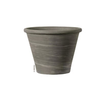 Duo Planter, Round, Grafite Clay, 8-In. (Pack of 10)