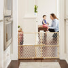 North States Brown 23 in. H X 26-42 in. W Wood Wire Mesh Gate