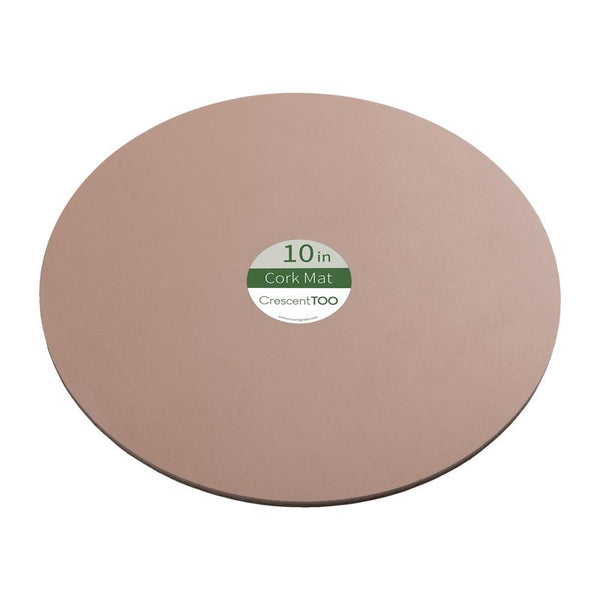 Crescent Garden 10 in. D Cork/Plastic Planter Mat Natural (Pack of 25)