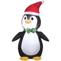 Gemmy Christmas Inflatable Penguin with Santa Hat 42 in. Inflatable (Pack of 6)