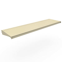 Lozier 1 in. H x 48 in. W x 13 in. L Powder Coated Platinum DL Style Shelf 2 pk