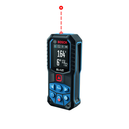 Bosch Blaze 2.1 in. L X 1.2 in. W Bluetooth Laser Distance Measurer 165 ft. Red 1 pc