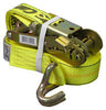 Cargoloc 82291 27' X 2" Yellow Ratchet Tie Down With J Hooks