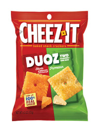 Cheez-It Duoz Sharp Cheddar/Parmesan Crackers 4.75 oz Pegged (Pack of 6)