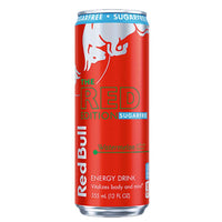 Red Bull Red Edition Sugar Free Watermelon Energy Drink 12 oz (Pack of 24)