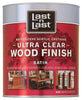 Last N Last Waterborne Wood Finish Satin Clear Polycrylic 1 qt. (Pack of 6)