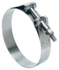 Ideal 2 in to 2.31 in. SAE 200 Silver Hose Clamp With Tongue Bridge Stainless Steel Band T-Bolt