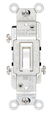 Leviton CO/ALR 15 amps Toggle Switch White 1 pk - Deal of The Week