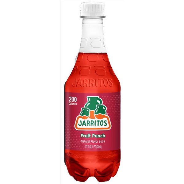 Refresco de ponche de frutas Jarritos 17.7 oz, 1 paquete (paquete de 24)