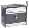 Gibraltar Mailboxes Mailsafe Contemporary Aluminum Wall Mount Black Locking Mailbox
