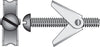 Hillman 1/8 in. Dia. x 4 in. L Round Steel Toggle Bolt 2 pk (Pack of 6)