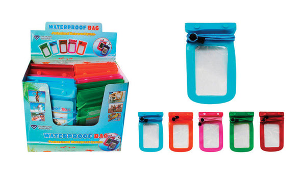 Bolsa impermeable para teléfono celular Diamond Visions, de plástico, paquete de 1 (paquete de 24)