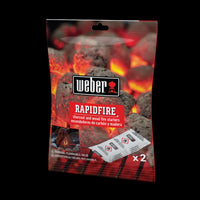 Weber Rapid Fire Starter Cubes Odorless Easy Ignition for Charcoal and Wood 2 Pack 