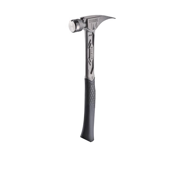 Milwaukee 14 oz Smooth Face Framing Hammer 1.4 in. Rubber Handle