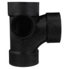 Charlotte Pipe 3 in. Hub X 3 in. D Hub ABS Sanitary Street Tee