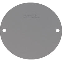 Sigma Electric Round Stamped Steel 4.13 in. H X 4.13 in. W Flat Box Cover