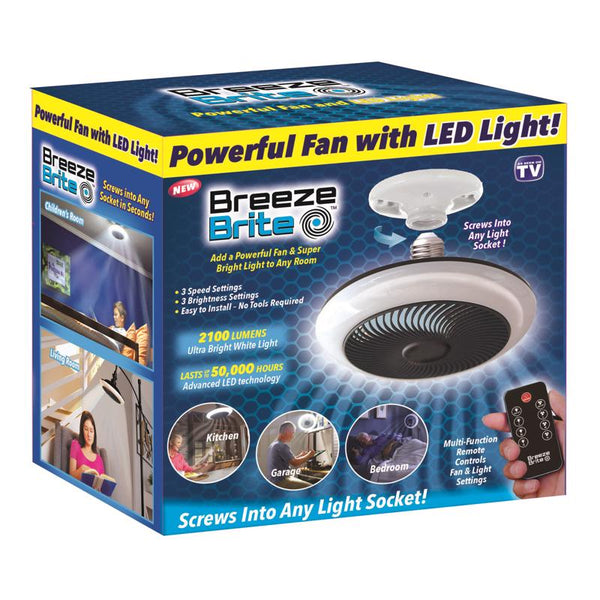 Ventilador Breeze Brite con luz LED, paquete de 1