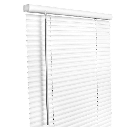 Living Accents Vinyl 1 in. Blinds 43 in. W X 64 in. H White Cordless
