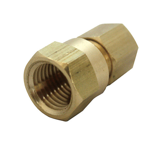 JMF 1/4 in. FPT x 1/8 in. Dia. Compression Brass Connector (Pack of 2)