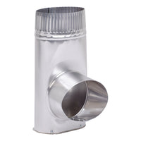 Deflect-O Jordan 5.25 in. L X 5 in. D Silver/White Aluminum Offset Dryer Connector