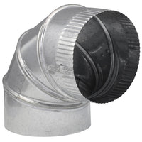 Imperial 6 in. D X 6 in. D Adjustable 90 deg Galvanized Steel Furnace Pipe Elbow (Pack Of 8)