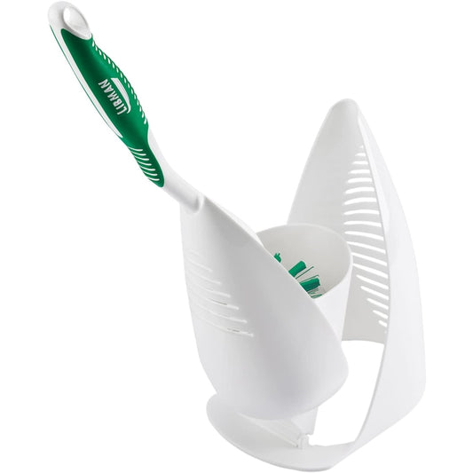 Libman 1 in. W Hard Bristle Plastic/Rubber Handle Brush and Caddy