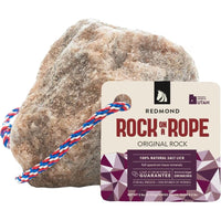 Redmond Rock on a Rope Natural Horse Salt Mineral Lick 3–5 lb