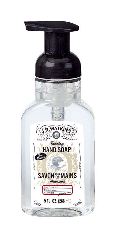 J.R. Watkins Coconut Scent Foam Hand Soap 9 (Pack of 6)