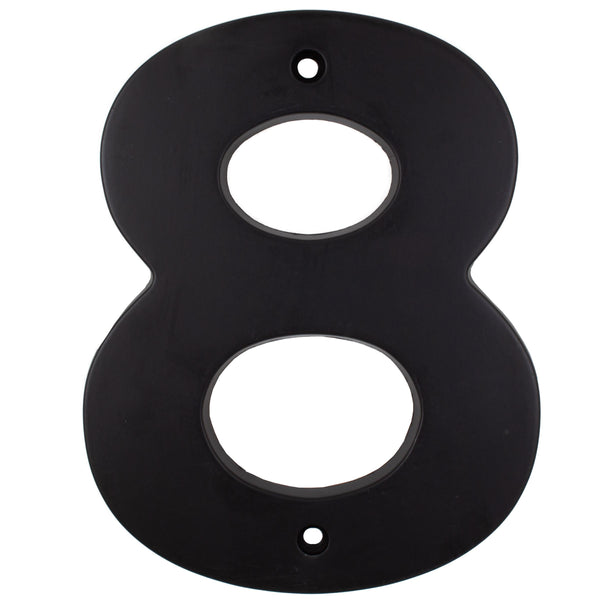 Contemporary House Numbeer, #8, 5 Inches, Matte Black by Stone Harbor Hardware
