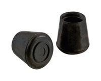 Shepherd Rubber Leg Tip Black Round 1/2 in. W 4 pk (Pack of 6)