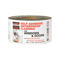 Tite Seal 4 in. W X 100 ft. L Rubber Self-Adhesive Waterproof Flashing Silver