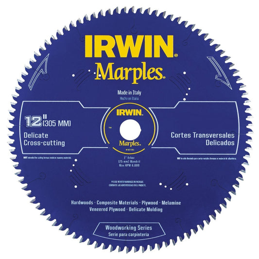 Irwin Marples 12 in. D X 5/8 in. Woodworking Carbide Circular Saw Blade 60 teeth 1 pk